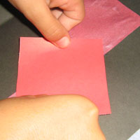 paste onto card